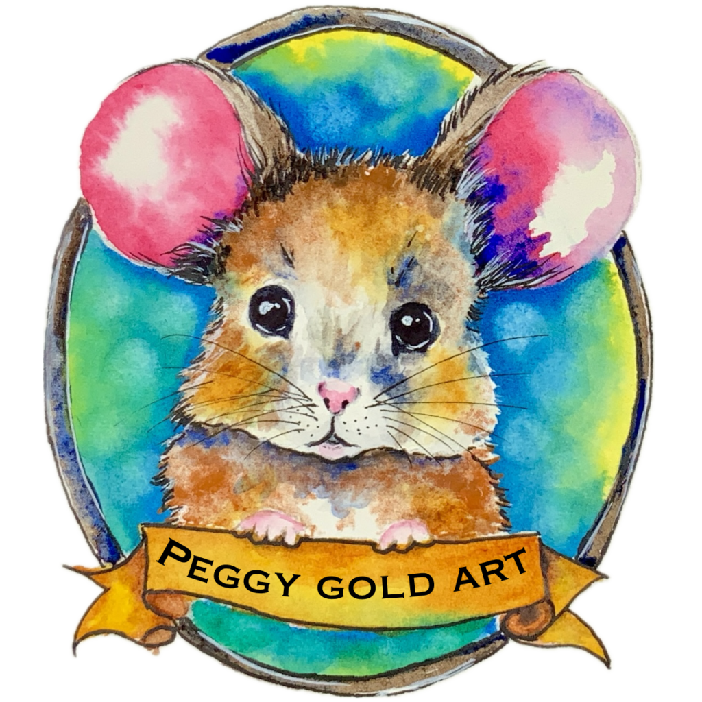 Vibrant artwork logo of an adorable mouse